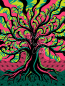 Broderie Diamant Arbre Distordu