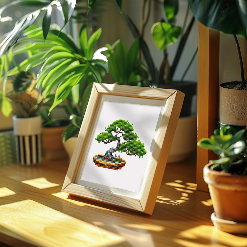 Mini Diamond Painting - Coin de Verdure Pixelisé (12 pièces)