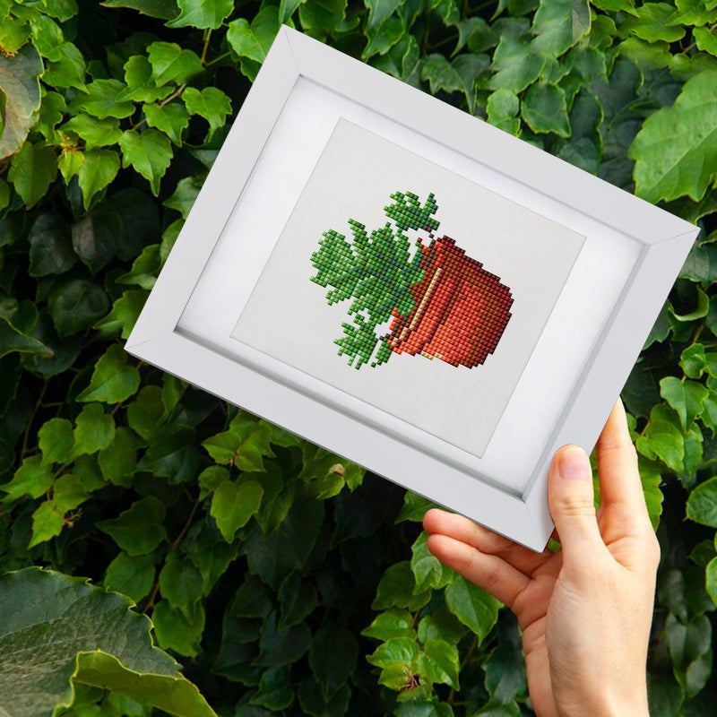 Mini Diamond Painting - Coin de Verdure Pixelisé (12 pièces)