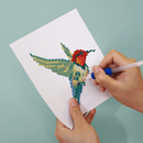 Mini Diamond Painting - Oiseaux Exotiques et Colorés (12 pièces)