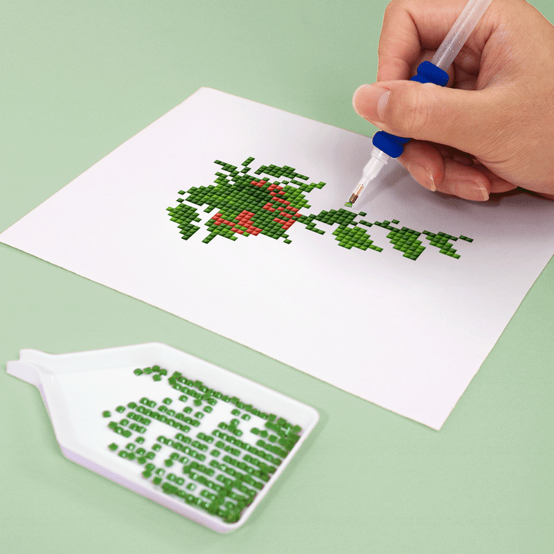 Mini Diamond Painting - Coin de Verdure Pixelisé (12 pièces)