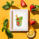 Mini Diamond Painting - Douceurs Fruitées d'Été (12 pièces)