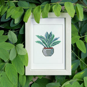 Mini Diamond Painting - Coin de Verdure Pixelisé (12 pièces)