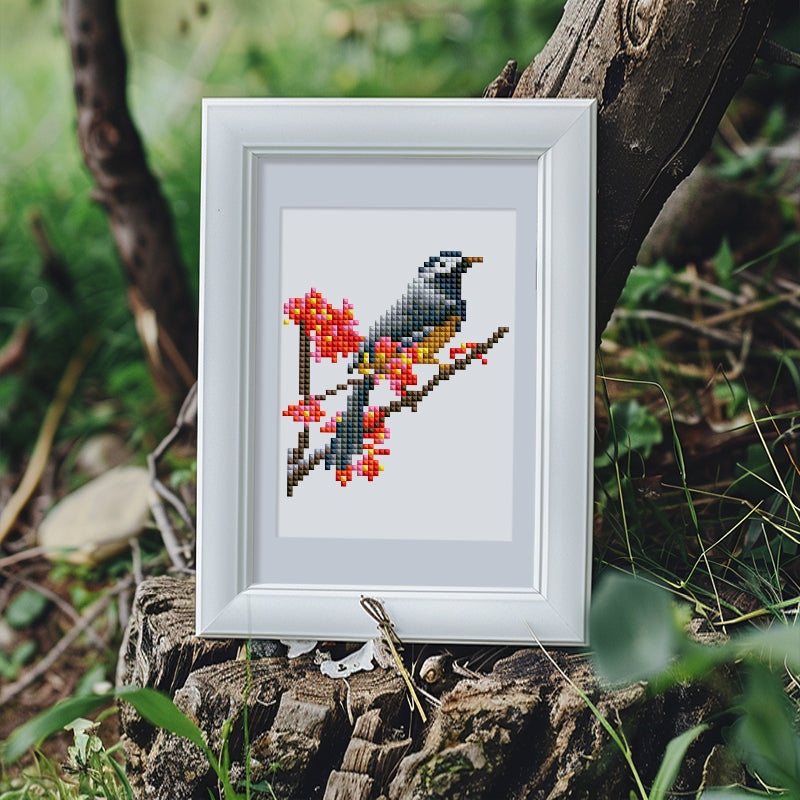 Mini Diamond Painting - Oiseaux Exotiques et Colorés (12 pièces)