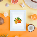 Mini Diamond Painting - Oranges & Petit Renne (2 pièces)