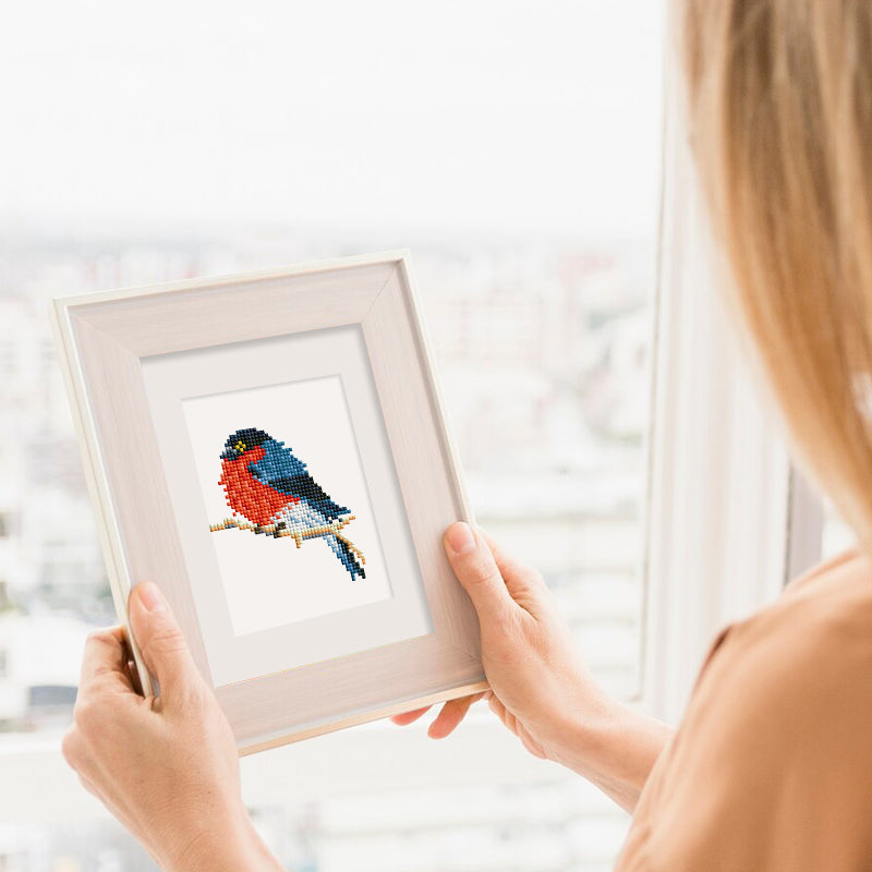 Mini Diamond Painting - Oiseaux Exotiques et Colorés (12 pièces)
