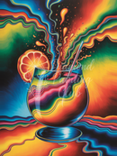 Broderie Diamant Cocktail Psychédélique