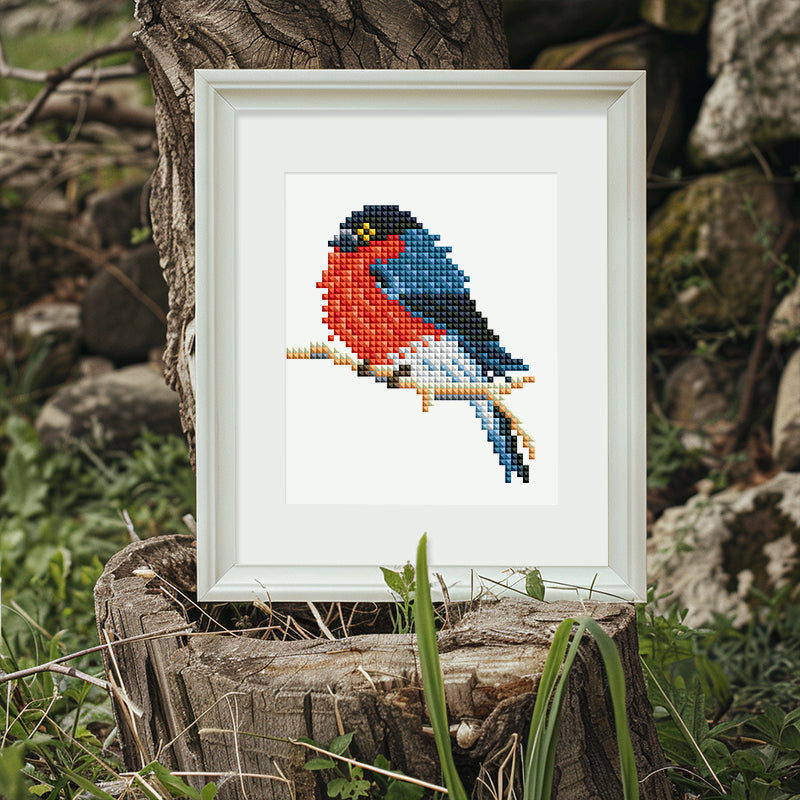 Mini Diamond Painting - Oiseaux Exotiques et Colorés (12 pièces)