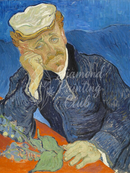 Broderie Diamant Dr Gachet Pensif