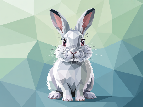 Broderie Diamant Lapin Apaisant