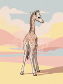 Broderie Diamant Bébé Girafe