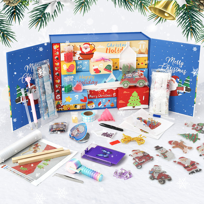 Calendrier de l’Avent Diamond Painting Fêtes des Neiges