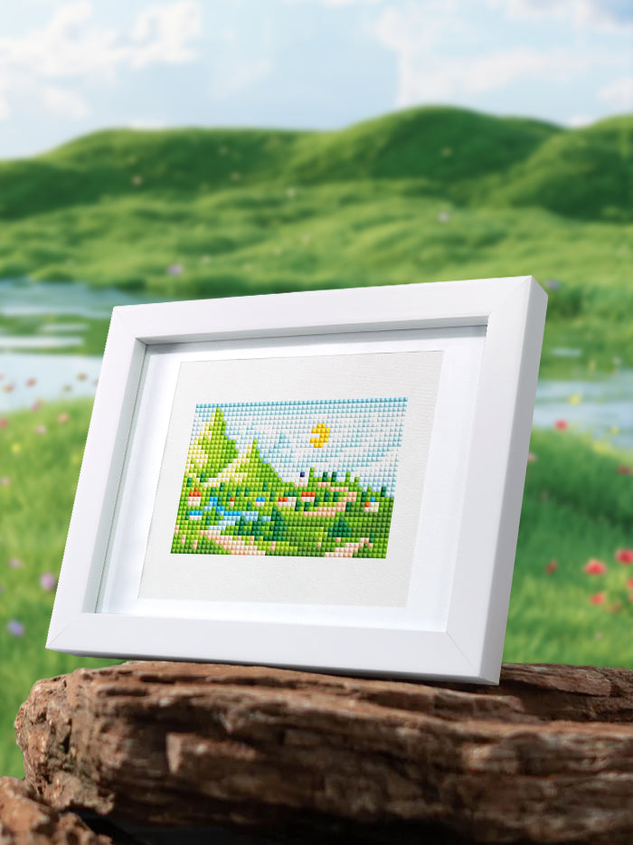 Mini Diamond Painting - Paysages en Évasion (10 pièces)
