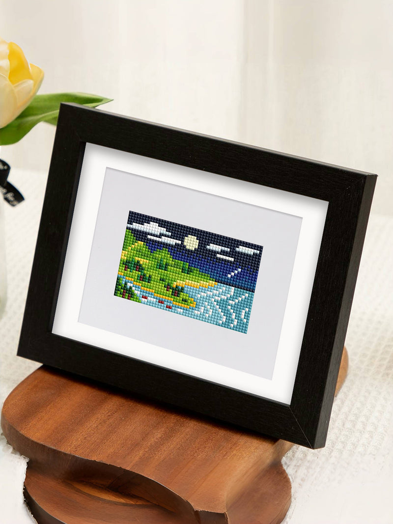 Mini Diamond Painting - Paysages en Évasion (10 pièces)