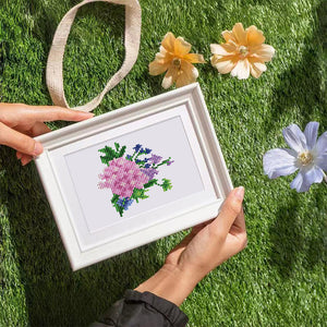 Mini Diamond Painting - Éclat Floral Varié (12 pièces)