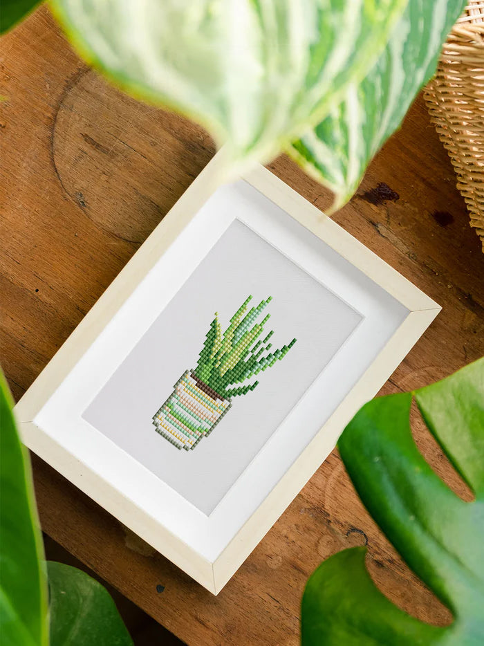 Mini Diamond Painting - Oasis Verdoyante (12 pièces)