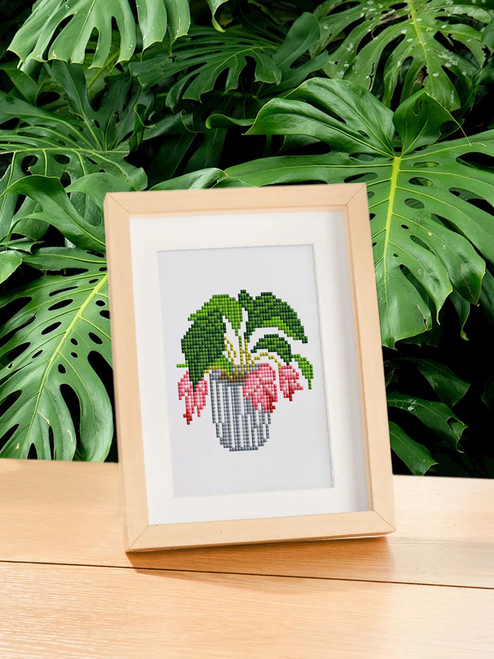 Mini Diamond Painting - Oasis Verdoyante (12 pièces)