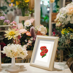 Mini Diamond Painting - Éclat Floral Varié (12 pièces)