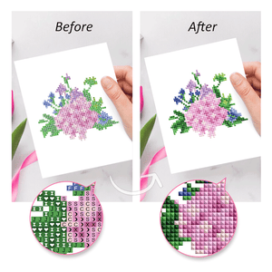 Mini Diamond Painting - Éclat Floral Varié (12 pièces)