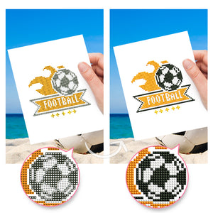 Mini Diamond Painting - Passion Football (12 pièces)