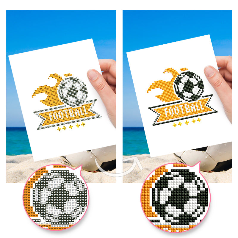 Mini Diamond Painting - Passion Football (12 pièces)