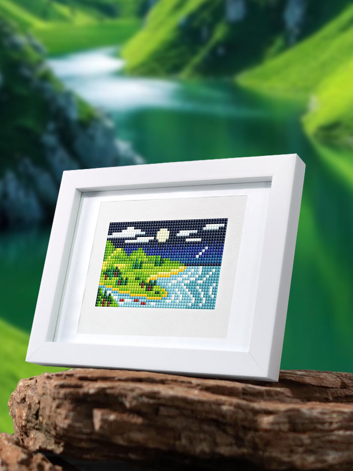 Mini Diamond Painting - Paysages en Évasion (10 pièces)