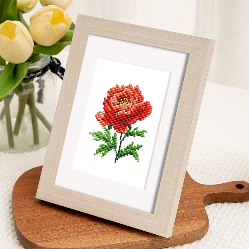 Mini Diamond Painting - Éclat Floral Varié (12 pièces)