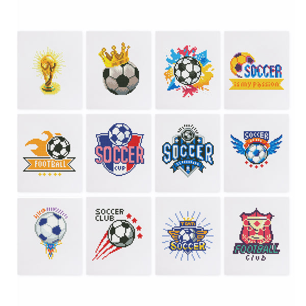 Mini Diamond Painting - Passion Football (12 pièces)
