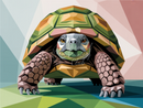 Broderie Diamant Tortue Polygonale