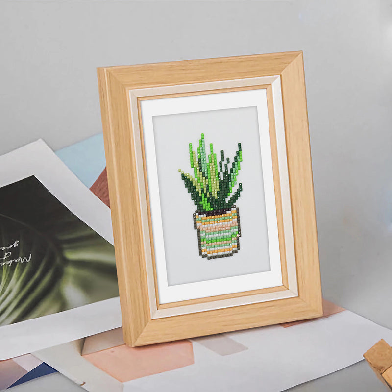 Mini Diamond Painting - Oasis Verdoyante (12 pièces)