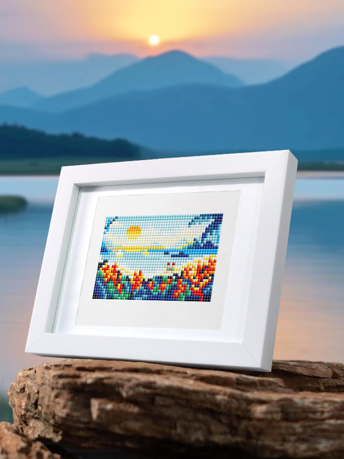 Mini Diamond Painting - Paysages en Évasion (10 pièces)
