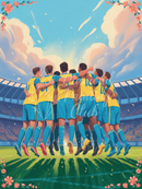 Broderie Diamant Équipe Unie