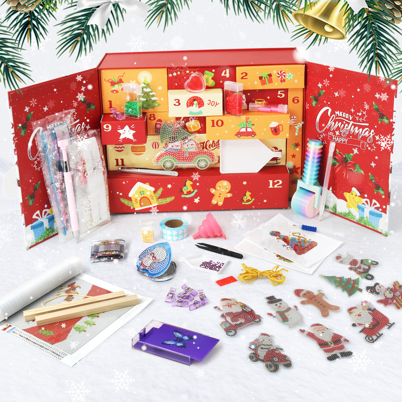 Calendrier de l’Avent Diamond Painting Atelier du Père Noël