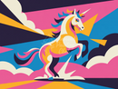 Broderie Diamant Licorne Abstrait