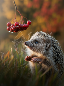 Broderie Diamant Hérisson et Baies