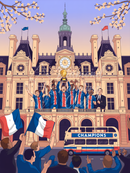 Broderie Diamant Champions à l'Hôtel de Ville