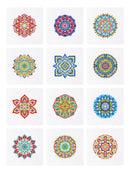 Mini Diamond Painting - Collection Mandalas & Géométriques (12 pièces)