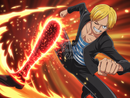 Broderie Diamant Sanji la Jambe de Feu
