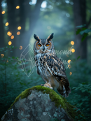 Broderie Diamant Chouette et Forêt Enchantée