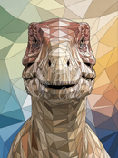 Broderie Diamant Dinosaure Géométrique