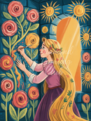 Broderie Diamant Princesse à la Tour