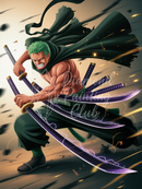 Broderie Diamant Zoro le Sabreur