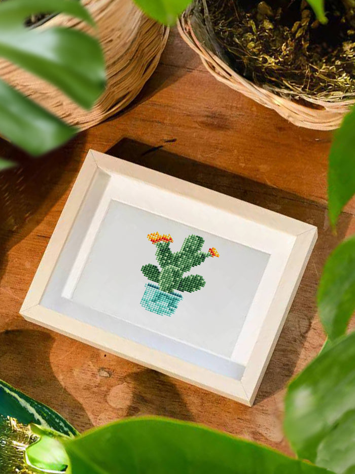 Mini Diamond Painting - Collection Végétale d'Intérieur (12 pièces)