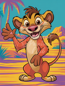 Broderie Diamant Simba Amical