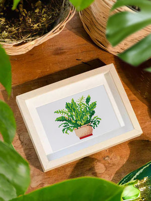 Mini Diamond Painting - Collection Végétale d'Intérieur (12 pièces)