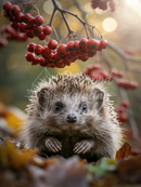 Broderie Diamant Hérisson Automne