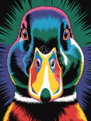 Broderie Diamant Canard Pop Art