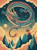 Broderie Diamant Dragon Ascension