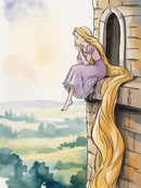 Broderie Diamant Princesse au Balcon