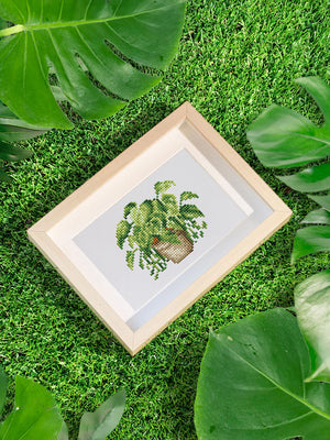 Mini Diamond Painting - Collection Végétale d'Intérieur (12 pièces)